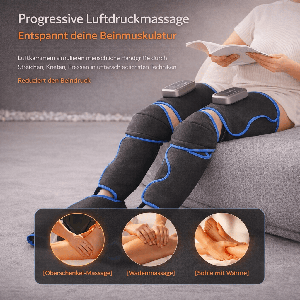 Beinmassagegerät mit Wärme