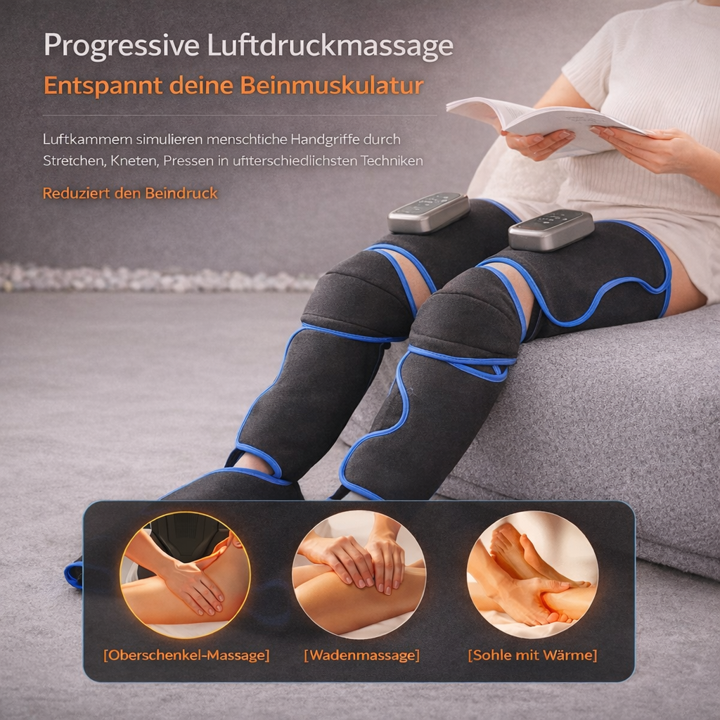 Beinmassagegerät mit Wärme