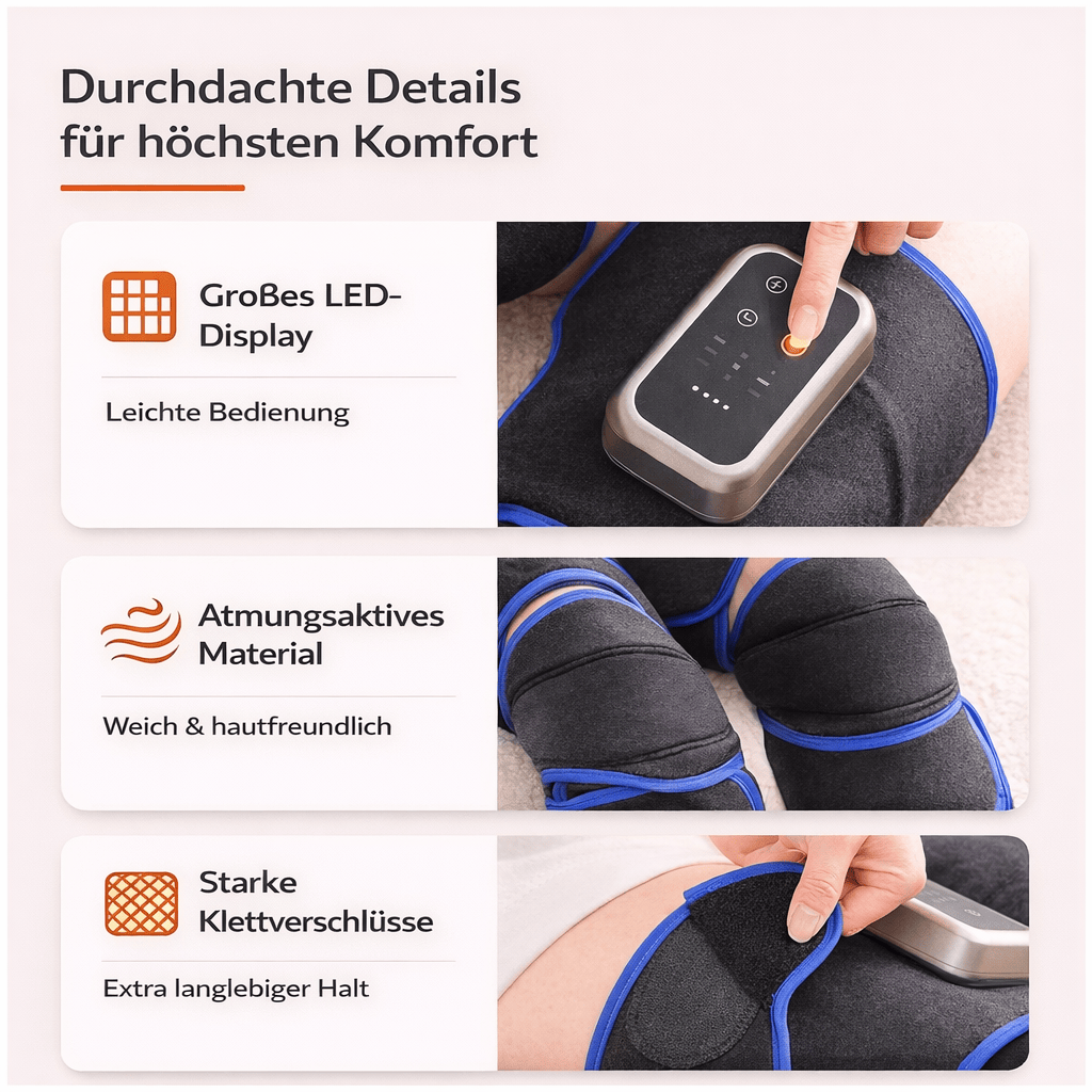 Beinmassagegerät mit Wärme