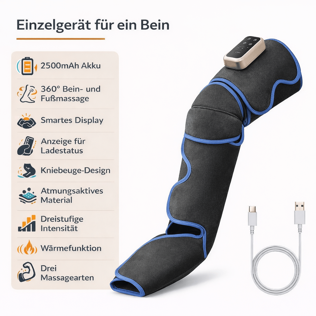 Beinmassagegerät mit Wärme Single Leg English Manual
